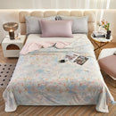 Axyaa Cool Silk Hyaluronic Acid Summer Quilt - Knitted, Printed, Comfortable, Breathable