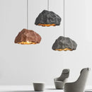 Axyaa Stone-Shaped LED Pendant Light for Living Dining Room Bedroom