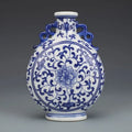 Axyaa Qianlong Blue White Jingdezhen Ceramic Vase Collection