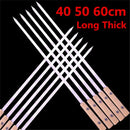 Axya BBQ Skewers Set - 10pcs Long Wooden Handle Kebab Sticks BBQ Grills Barbecue Tools