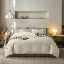 Axyaa Jacquard Cotton Bedding Set King Queen Size Duvet Cover Pillowcase Cozy Soft