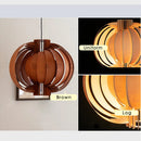 Axyaa Nordic Wooden Pendant Chandelier for Modern Minimalist Living Spaces