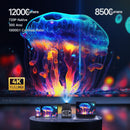 Axyaa Mini 720P Android 11 4K Projector 300ANSI Wifi6 BT5.0 Portable Cinema Outdoor