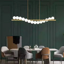 Axyaa Starry Sky LED Pendant Light Glass Bubble Chandelier for Dining Kitchen Island