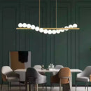 Axyaa Starry Sky Glass Bubble LED Pendant Light for Modern Dining Room Chandeliers