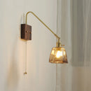 Axyaa Nordic LED Wall Lamp Pull Chain Switch Bathroom Mirror Light Applique Murale