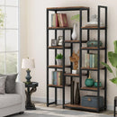 Tribesigns Bookcase 6-Tier 70.9" Tall, Vintage Industrial Display Shelves by Axyaa.