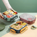 Axyaa Stainless Steel Bento Box: Divided Leakproof Lunch Container for Food Storage