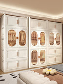 Axyaa Classic White Plastic Armoire Wardrobe Closet Organizer, Large Capacity Storage