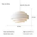Axyaa Minimalist Fabric Pendant Chandelier for Modern Bedroom and Bar