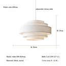 Axyaa Minimalist Fabric Pendant Chandelier for Modern Bedroom and Bar