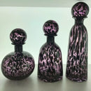 Axyaa Leopard Print Glass Vase with Lid, Flower Arrangement Home Decor