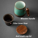 Axyaa Ceramic Tea Cup with Filter - Elegant Drinkware Gift