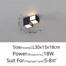 Axyaa Geometric Box LED Ceiling Lamp for Modern Living Room, Dining, Bedroom Lighting