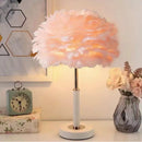 Axyaa Nordic Feather LED Desk Lamp: Modern & Minimalist Lighting Fixture