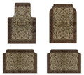 Axyaa Bohemian Style Car Foot Mat Home Rug Set Anti-slip American Retro Rugs