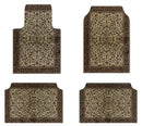 Axyaa Bohemian Style Car Foot Mat Home Rug Set Anti-slip American Retro Rugs