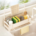 Axyaa Kitchen Sink Organizer & Dish Sponge Holder - Multi-Functional Drain Rack