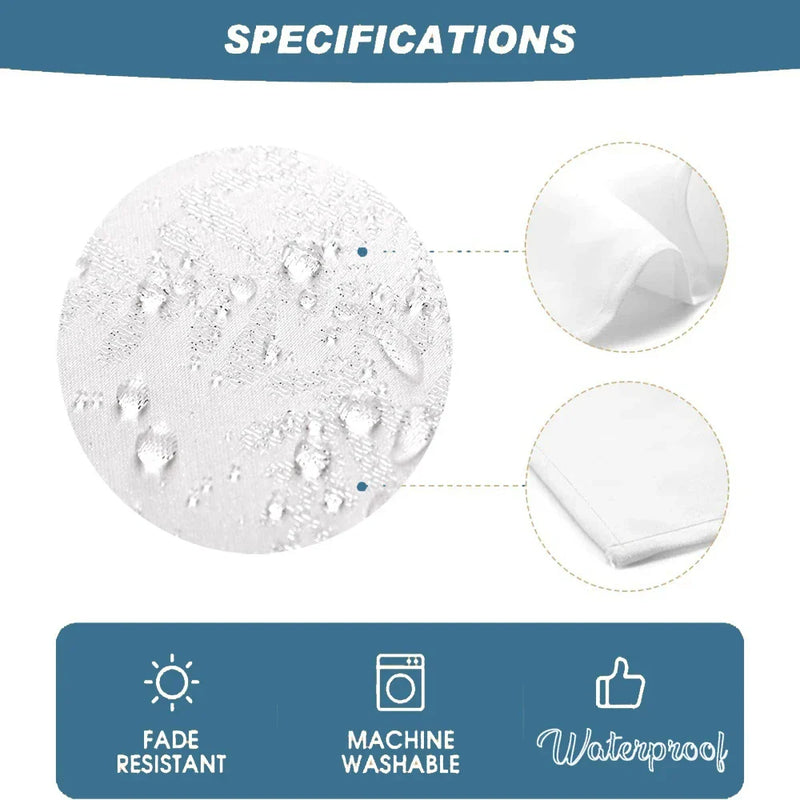 Axyaa Flowers Mandala Vine Waterproof Printed Tablecloth