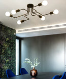 Axyaa Vintage Iron Bedroom Ceiling Light, E27 Bulb Living Room Fixture