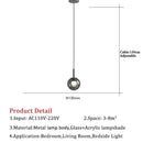 Axyaa Glass Pendant Lights for Bedroom, Home Decor, Dining Room, Living Room