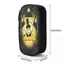 Axyaa Bill Cipher Pencil Case: Kids Stationery School Supplies Pen Box - Large Storage Bag