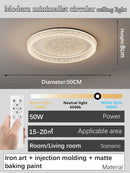 Axyaa 2025 Ceiling Light - Round Ice Crack Pattern, Modern Style, Premium Texture, Home Ideal