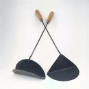 Axya Hand-Forged Black Iron Frying Spoon Kitchen Gadgets for Cooking and Baking