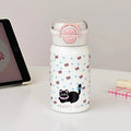Axyaa Kawaii Cat Bow-tie 500ml Thermos Water Bottle - Stainless Steel Tumbler