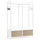 Axyaa Clothes Organizer with Drawers, Hooks, and Shelves
