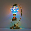 Axyaa Handcrafted Mosaic Hot Air Balloon Table Lamp Glass Bed Night Light