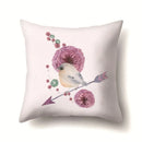 Axyaa Charms Bird Animal Pillowcase for Home Decoration