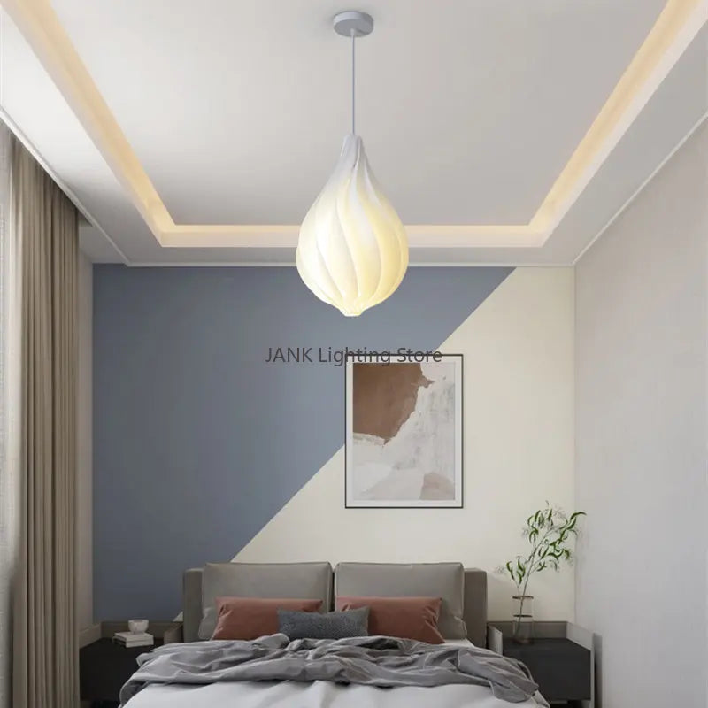 Axyaa Wave Chandelier: Elegant LED Decorative Lighting Fixture for Home, Office, and Bar