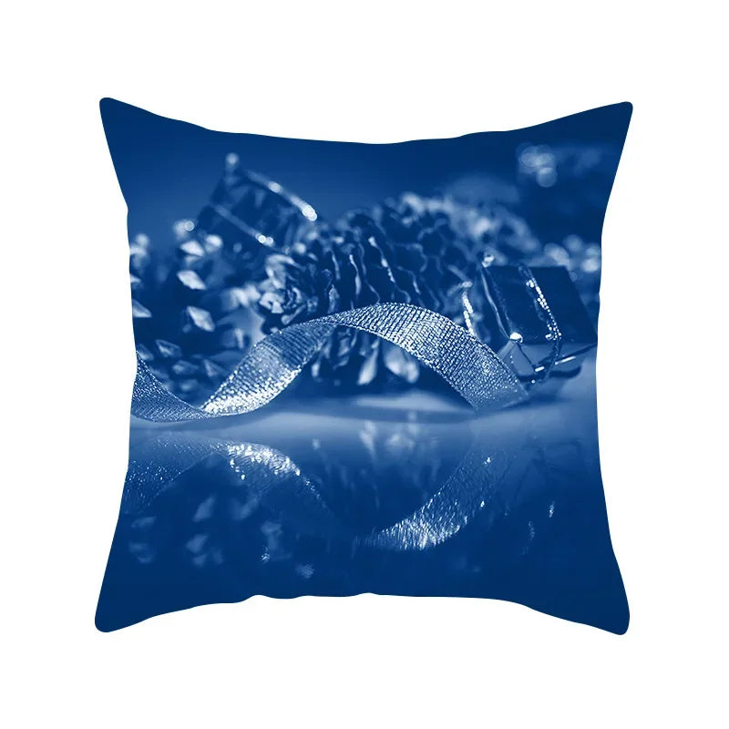 Axyaa Blue Geometry Pillowcase - Decorative Cushion Cover
