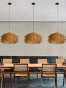Axyaa Rattan Pendant Light Seagrass Lampshade for Home Decor and Dining Room Lighting