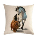 Axyaa Pet Cat Dog Linen Pillowcase 45*45cm - Home Sofa Car Decor
