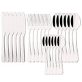 Axyaa 24-Piece Stainless Steel Rainbow Cutlery Set and Tableware