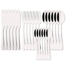 Axyaa 24-Piece Stainless Steel Rainbow Cutlery Set and Tableware