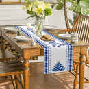 Axyaa Christmas Tree Candy Plaid Table Runner for Wedding Holiday Party Decor