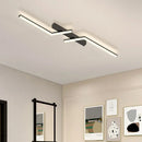Axyaa Modern Black LED Ceiling Chandelier for Corridor Bedroom Hallway Dining Room