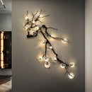 Axyaa Nordic Luxury Crystal Wall Lamp Copper Decorative Living Room Lighting