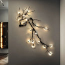 Axyaa Nordic Copper Crystal Wall Lamp: Modern Luxury Decorative Lighting for Living Room & Corridor