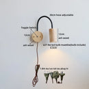 Axyaa Wooden LED Wall Light Up Down Stair Lighting Modern Nordic Bedside Lamp