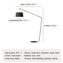 Axyaa Nordic Black Fishing Floor Lamp Modern LED Standing Light