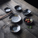 Axyaa Ceramic Seasoning Dish Retro Sauce Plate Sushi Bowl Molecular Cuisine Tableware