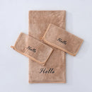 Axyaa Coral Fleece Towel Bath Set - Solid Color Simple Combination - Hot Sale