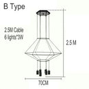 Axyaa LED Chandelier Modern Minimalist Line Indoor Lighting Fixture