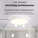 Axyaa Wood Grain LED Ceiling Light - Dimmable Nordic Style Circular Lamp