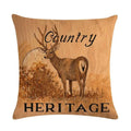 Axyaa Animal Pattern Cotton Linen Cushion Cover 45X45CM for Home Decor