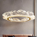 Axyaa Modern LED Pendant Light for Staircase Chandeliers in Living Room